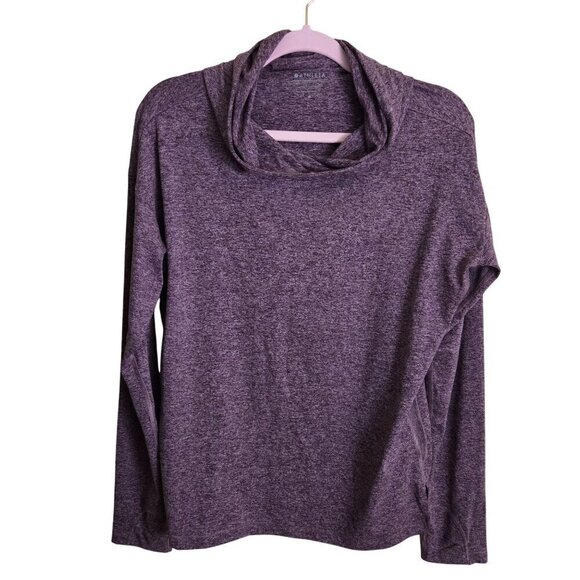 Athleta Uptempo ll Hoodie Sweatshirt Pino Plum Heather 2022 Size M - Picture 2 of 8